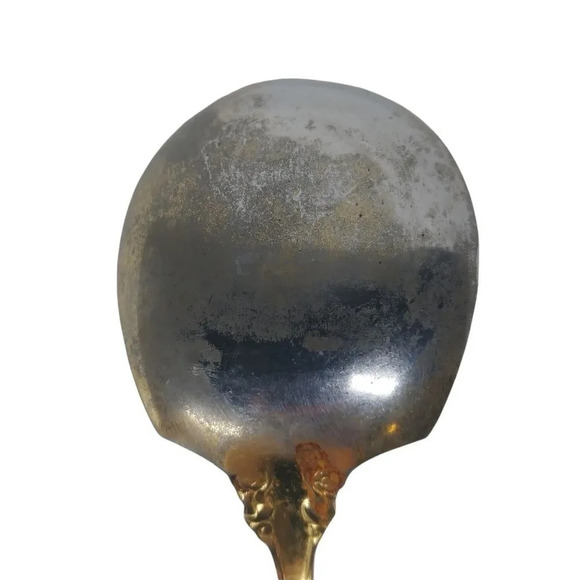 Vintage Japanese Gold  Plated Serving Spoon - Picture 5 of 6